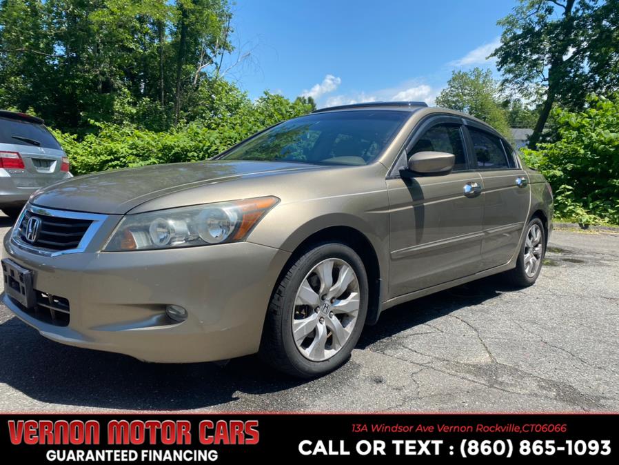 2008 Honda Accord Sdn EX L V6 4dr Sedan 5A, available for sale in Vernon Rockville, Connecticut | Vernon Motor Cars. Vernon Rockville, Connecticut