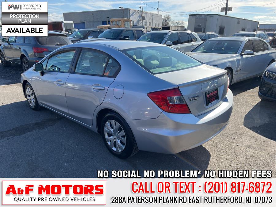 2012 Honda Civic Sdn 4dr Auto LX, available for sale in East Rutherford, New Jersey | A&F Motors LLC. East Rutherford, New Jersey 2012 Honda Civic Sdn 4dr Auto LX, available for sale in East Rutherford, New Jersey | A&F Motors LLC. East Rutherford, New Jersey