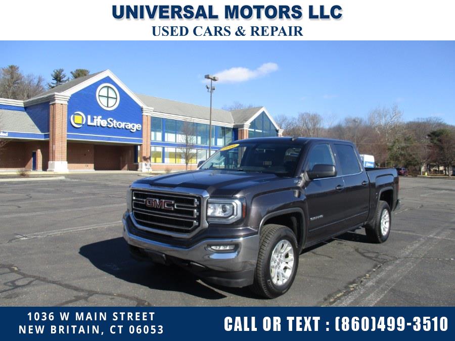 2016 GMC Sierra 1500 4WD Crew Cab 143.5" SLE, available for sale in New Britain, Connecticut | Universal Motors LLC. New Britain, Connecticut