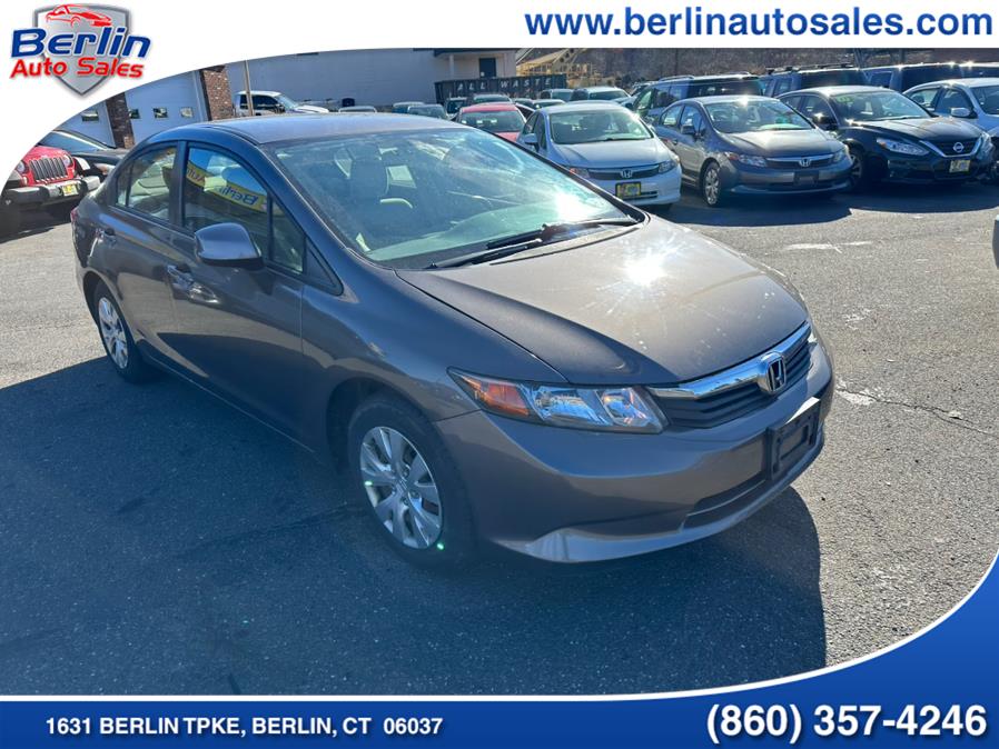 2012 Honda Civic Sdn 4dr Auto LX, available for sale in Berlin, Connecticut | Berlin Auto Sales LLC. Berlin, Connecticut 2012 Honda Civic Sdn 4dr Auto LX, available for sale in Berlin, Connecticut | Berlin Auto Sales LLC. Berlin, Connecticut