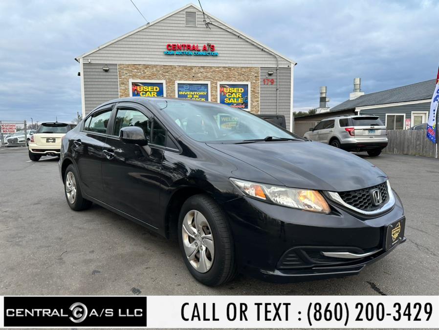 2013 Honda Civic Sdn 4dr Man LX, available for sale in East Windsor, Connecticut | Central A/S LLC. East Windsor, Connecticut 2013 Honda Civic Sdn 4dr Man LX, available for sale in East Windsor, Connecticut | Central A/S LLC. East Windsor, Connecticut
