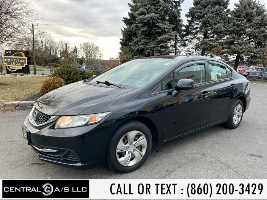 2013 Honda Civic Sdn 4dr Man LX, available for sale in East Windsor, Connecticut | Central A/S LLC. East Windsor, Connecticut 2013 Honda Civic Sdn 4dr Man LX, available for sale in East Windsor, Connecticut | Central A/S LLC. East Windsor, Connecticut