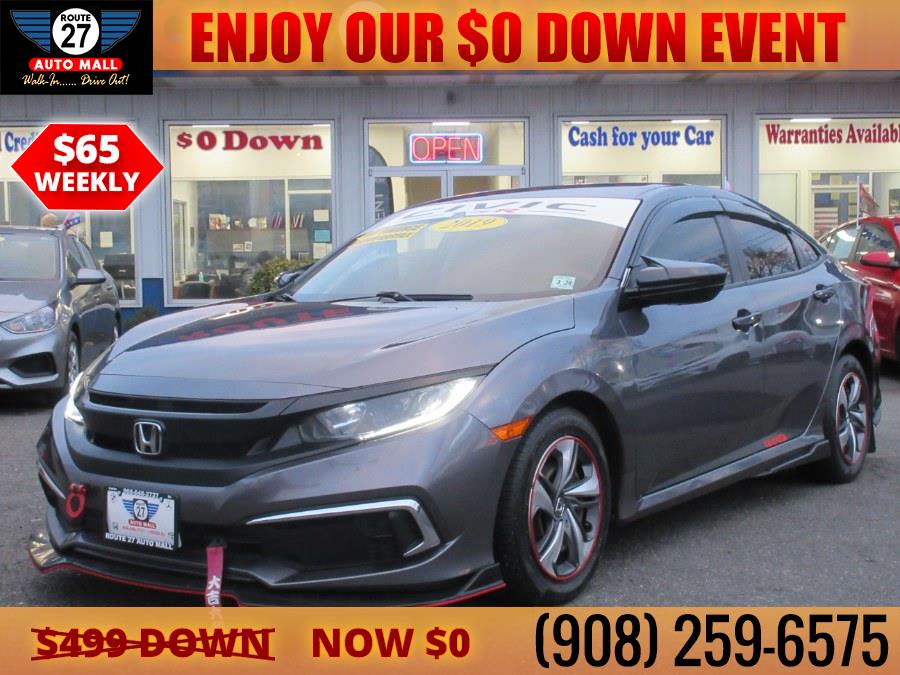 2019 Honda Civic Sedan LX CVT, available for sale in Linden, New Jersey | Route 27 Auto Mall. Linden, New Jersey