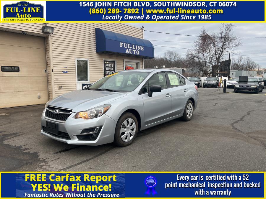 2016 Subaru Impreza Sedan 4dr Man 2.0i, available for sale in South Windsor , Connecticut | Ful-line Auto LLC. South Windsor , Connecticut 2016 Subaru Impreza Sedan 4dr Man 2.0i, available for sale in South Windsor , Connecticut | Ful-line Auto LLC. South Windsor , Connecticut