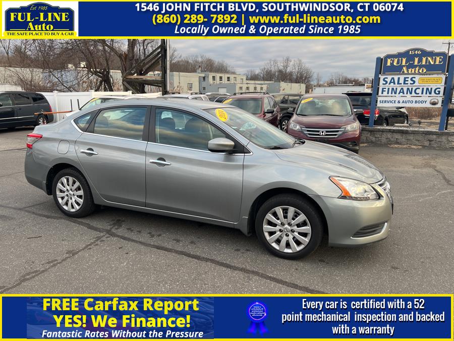 2014 Nissan Sentra 4dr Sdn I4 CVT SV, available for sale in South Windsor , Connecticut | Ful-line Auto LLC. South Windsor , Connecticut