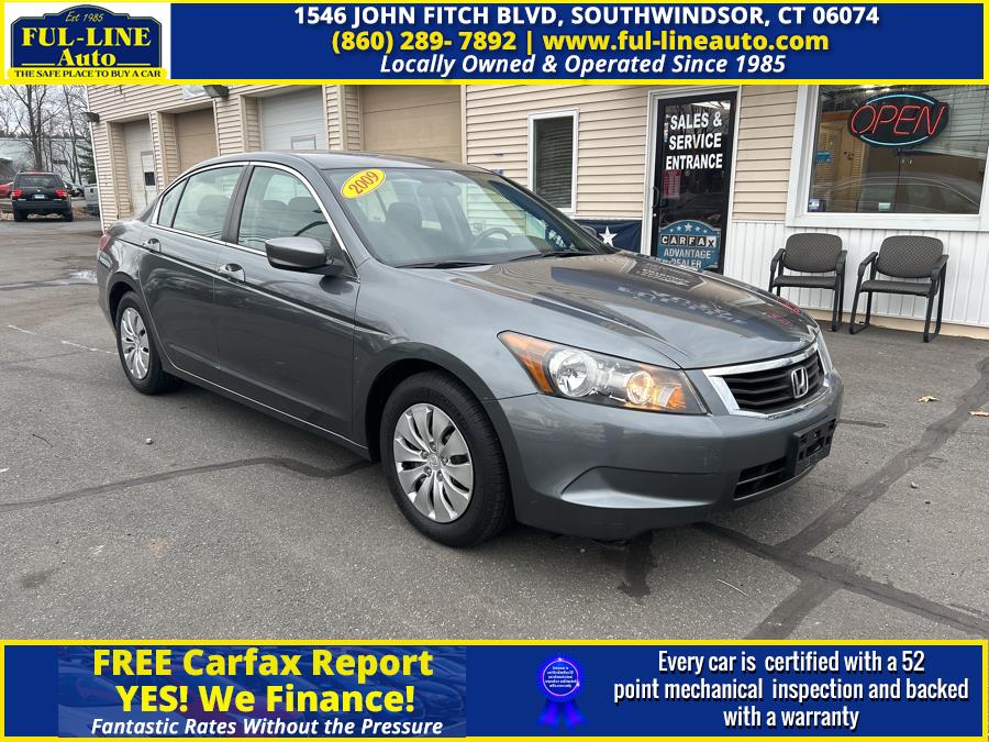 2009 Honda Accord Sdn 4dr I4 Auto LX, available for sale in South Windsor , Connecticut | Ful-line Auto LLC. South Windsor , Connecticut