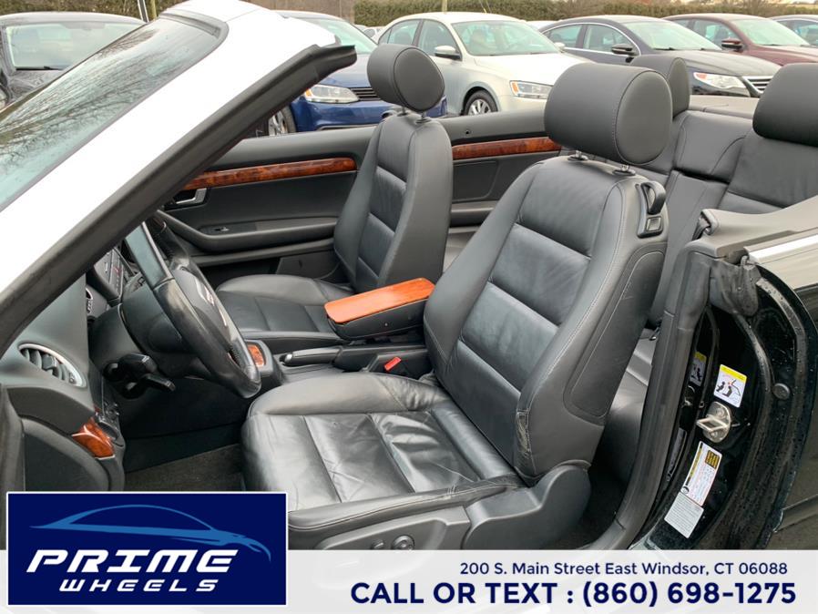 2009 Audi A4 2dr Cabriolet Auto 2.0T quattro SE *Ltd Avail*, available for sale in East Windsor, Connecticut | Prime Wheels. East Windsor, Connecticut 2009 Audi A4 2dr Cabriolet Auto 2.0T quattro SE *Ltd Avail*, available for sale in East Windsor, Connecticut | Prime Wheels. East Windsor, Connecticut