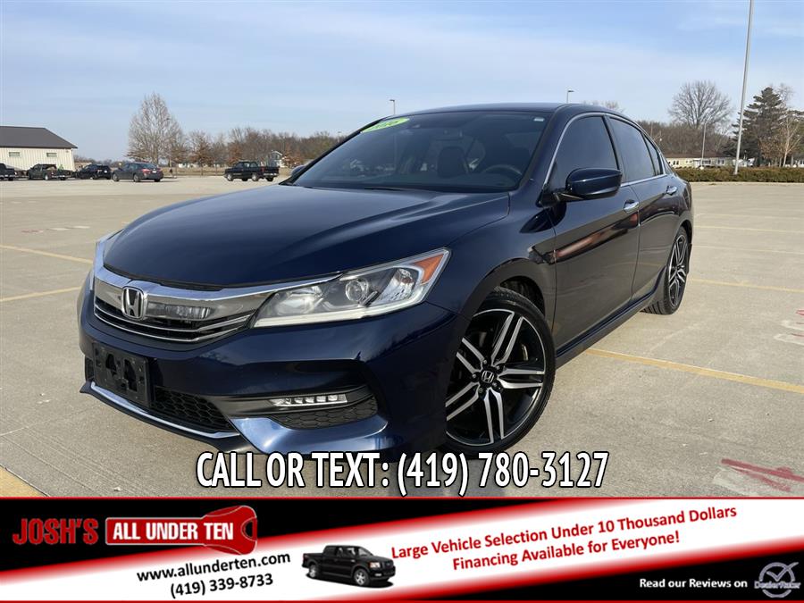 2016 Honda Accord Sedan 4dr I4 CVT Sport w/Honda Sensing, available for sale in Elida, Ohio | Josh's All Under Ten LLC. Elida, Ohio 2016 Honda Accord Sedan 4dr I4 CVT Sport w/Honda Sensing, available for sale in Elida, Ohio | Josh's All Under Ten LLC. Elida, Ohio