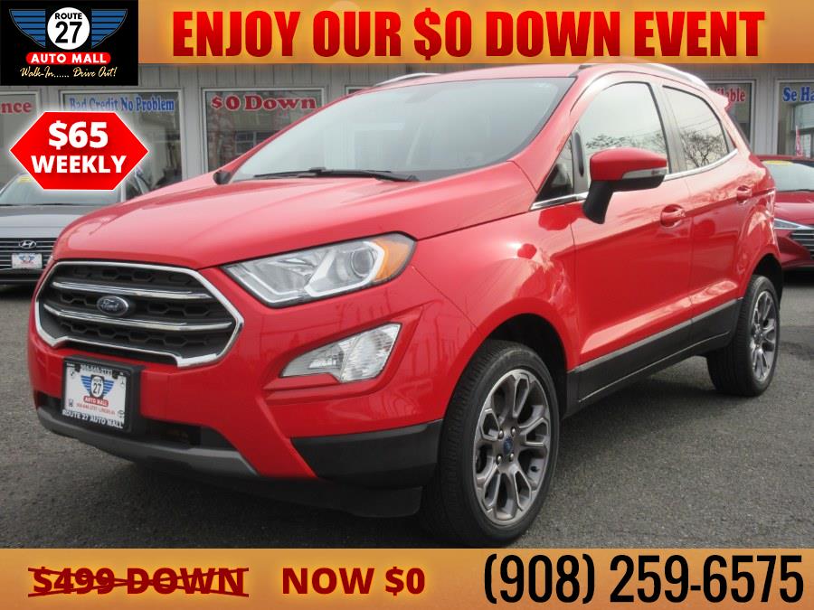 2020 Ford EcoSport Titanium 4WD, available for sale in Linden, New Jersey | Route 27 Auto Mall. Linden, New Jersey