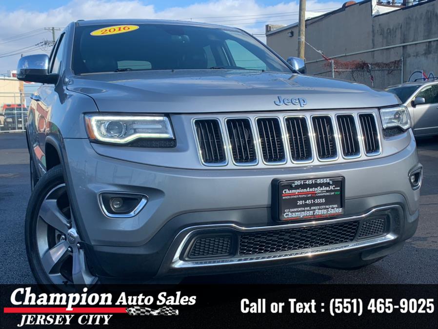 2016 Jeep Grand Cherokee 4WD 4dr Limited, available for sale in Jersey City, New Jersey | Champion Auto Sales of JC. Jersey City, New Jersey 2016 Jeep Grand Cherokee 4WD 4dr Limited, available for sale in Jersey City, New Jersey | Champion Auto Sales of JC. Jersey City, New Jersey