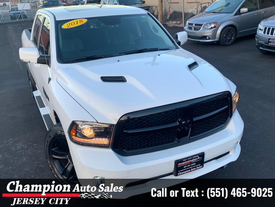 2018 Ram 1500 Night 4x4 Crew Cab 5''7" Box *Ltd Avail*, available for sale in Jersey City, New Jersey | Champion Auto Sales of JC. Jersey City, New Jersey 2018 Ram 1500 Night 4x4 Crew Cab 5''7" Box *Ltd Avail*, available for sale in Jersey City, New Jersey | Champion Auto Sales of JC. Jersey City, New Jersey