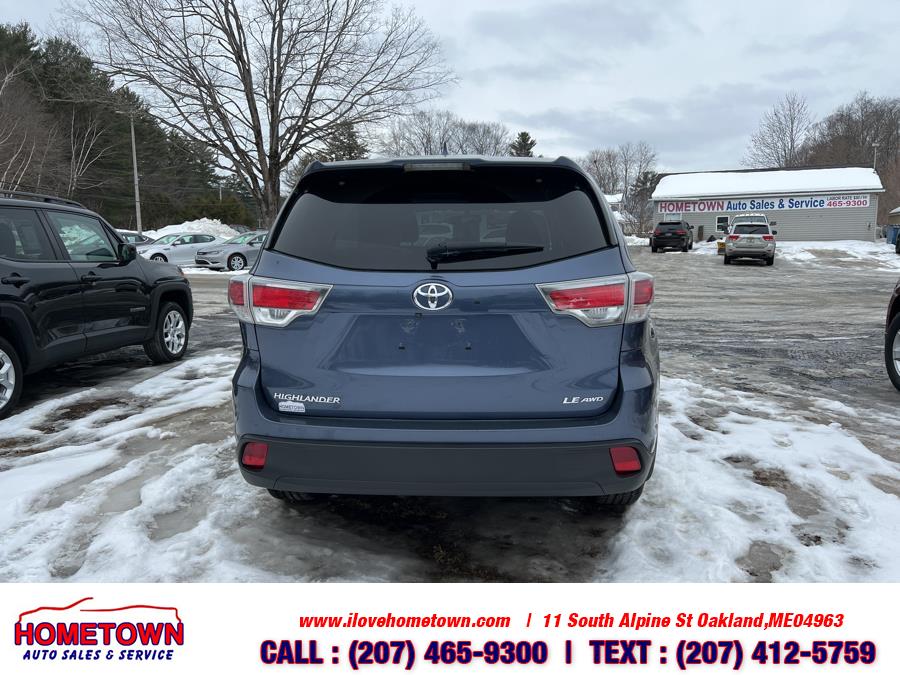 2016 Toyota Highlander AWD 4dr V6 LE (Natl), available for sale in Oakland, Maine | Hometown Auto Sales and Service. Oakland, Maine 2016 Toyota Highlander AWD 4dr V6 LE (Natl), available for sale in Oakland, Maine | Hometown Auto Sales and Service. Oakland, Maine