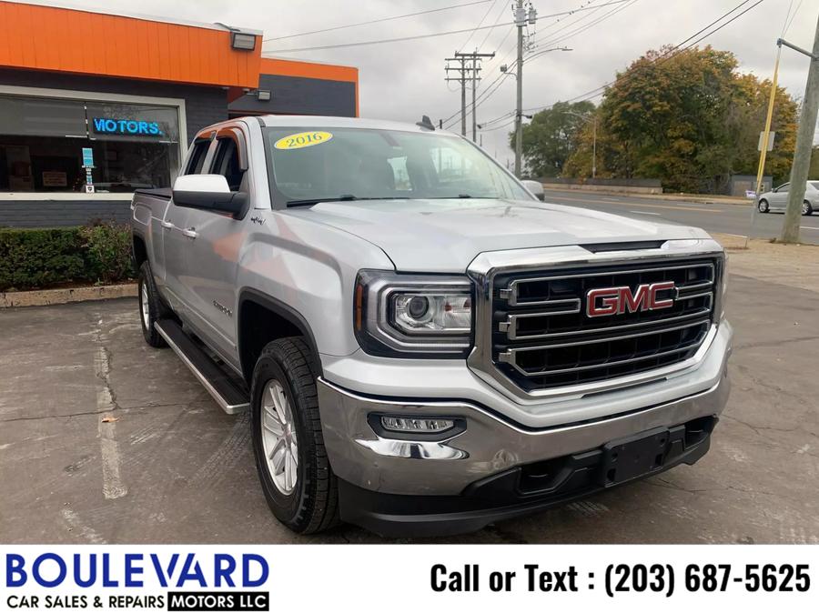 2016 GMC Sierra 1500 Double Cab SLE Pickup 4D 6 1/2 ft, available for sale in New Haven, Connecticut | Boulevard Motors LLC. New Haven, Connecticut