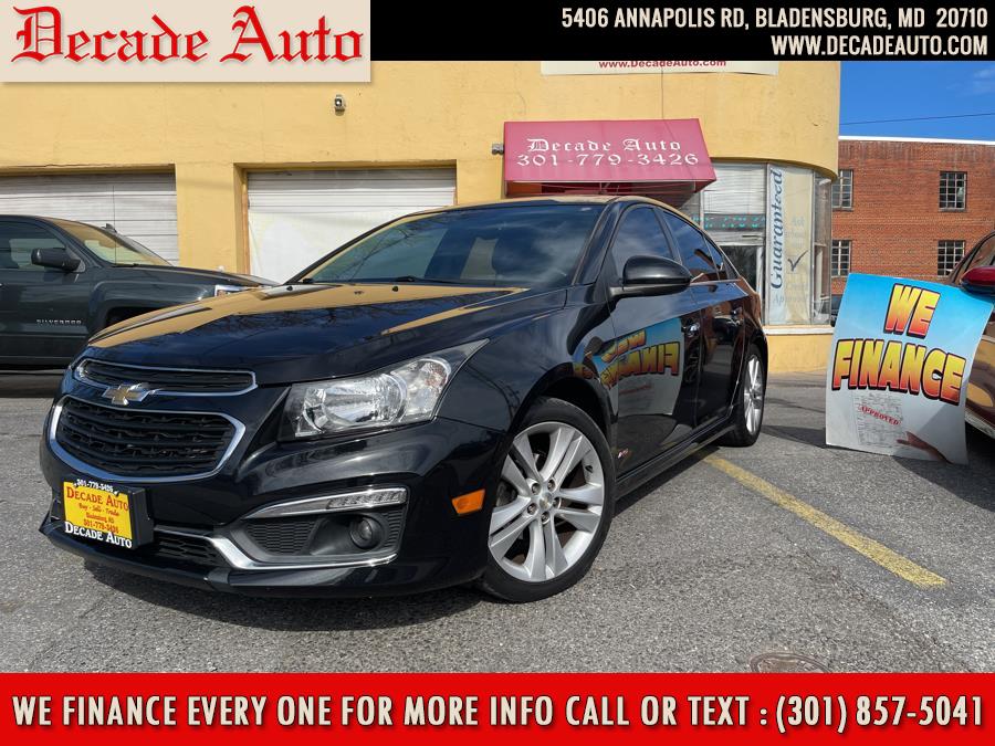 2015 Chevrolet Cruze 4dr Sdn LTZ, available for sale in Bladensburg, Maryland | Decade Auto. Bladensburg, Maryland 2015 Chevrolet Cruze 4dr Sdn LTZ, available for sale in Bladensburg, Maryland | Decade Auto. Bladensburg, Maryland