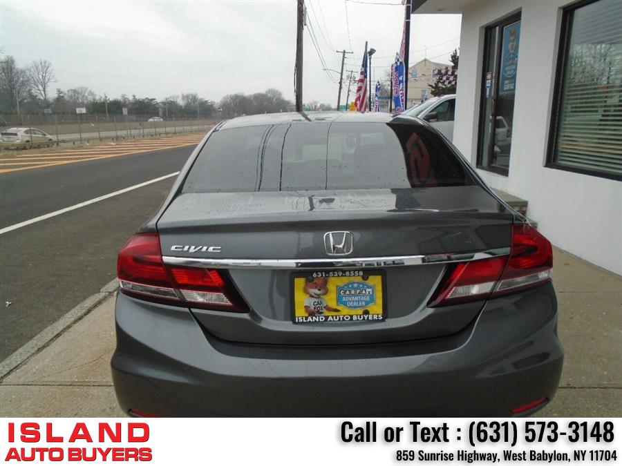 2013 Honda Civic EX 4dr Sedan, available for sale in West Babylon, New York | Island Auto Buyers. West Babylon, New York 2013 Honda Civic EX 4dr Sedan, available for sale in West Babylon, New York | Island Auto Buyers. West Babylon, New York