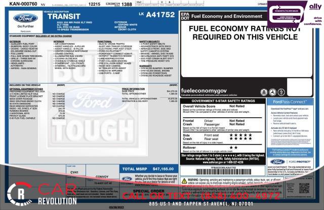 2020 Ford T-350 Transit Passenger Wagon XLT w/ rearCam, available for sale in Avenel, New Jersey | Car Revolution. Avenel, New Jersey 2020 Ford T-350 Transit Passenger Wagon XLT w/ rearCam, available for sale in Avenel, New Jersey | Car Revolution. Avenel, New Jersey