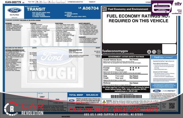 2020 Ford T-350 Transit Cargo Van w/ rearCam, available for sale in Avenel, New Jersey | Car Revolution. Avenel, New Jersey 2020 Ford T-350 Transit Cargo Van w/ rearCam, available for sale in Avenel, New Jersey | Car Revolution. Avenel, New Jersey