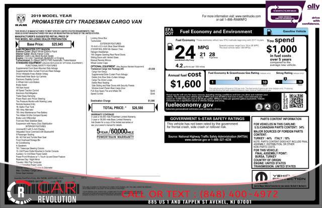 2019 Ram Promaster City Cargo Van Tradesman, available for sale in Avenel, New Jersey | Car Revolution. Avenel, New Jersey 2019 Ram Promaster City Cargo Van Tradesman, available for sale in Avenel, New Jersey | Car Revolution. Avenel, New Jersey
