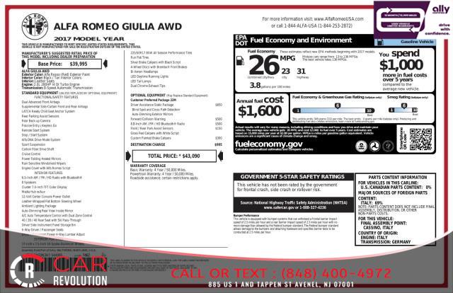 2017 Alfa Romeo Giulia , available for sale in Avenel, New Jersey | Car Revolution. Avenel, New Jersey 2017 Alfa Romeo Giulia , available for sale in Avenel, New Jersey | Car Revolution. Avenel, New Jersey