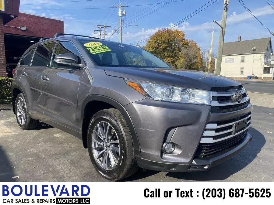 2018 Toyota Highlander XLE Sport Utility 4D, available for sale in New Haven, Connecticut | Boulevard Motors LLC. New Haven, Connecticut