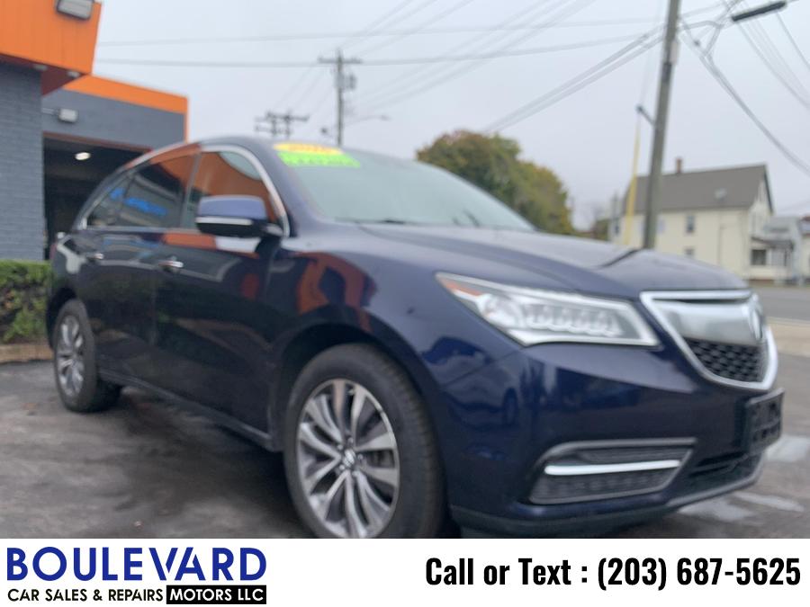2016 Acura Mdx SH-AWD Sport Utility 4D, available for sale in New Haven, Connecticut | Boulevard Motors LLC. New Haven, Connecticut