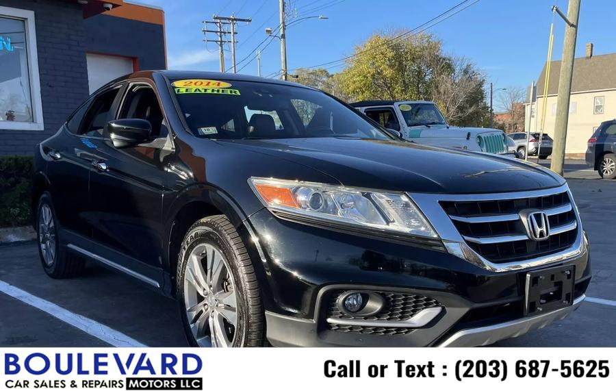 2014 Honda Crosstour EX-L Sport Utility 4D, available for sale in New Haven, Connecticut | Boulevard Motors LLC. New Haven, Connecticut