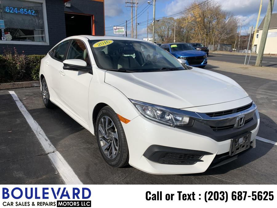 2016 Honda Civic EX Sedan 4D, available for sale in New Haven, Connecticut | Boulevard Motors LLC. New Haven, Connecticut