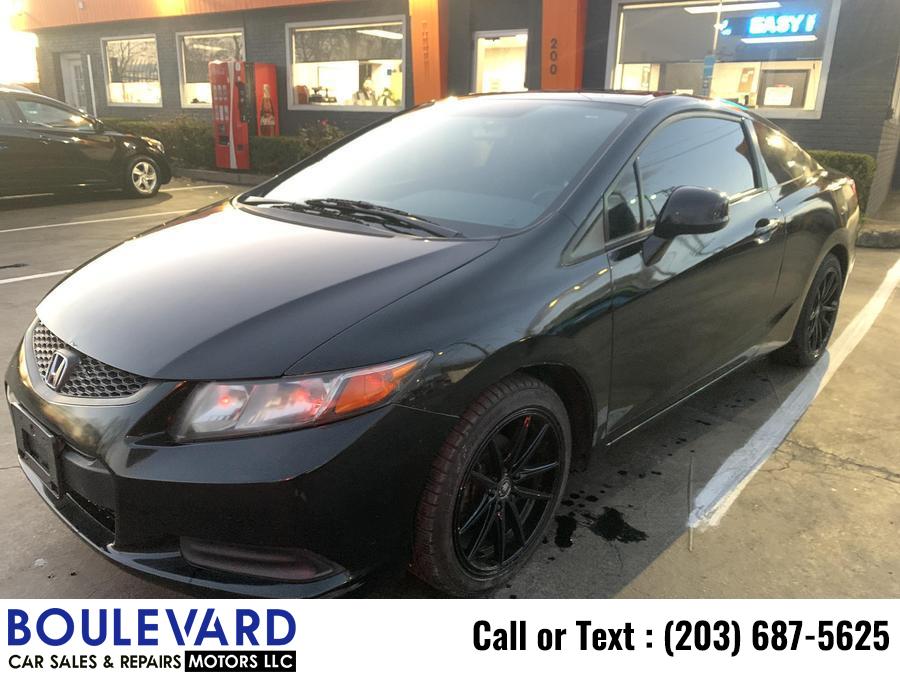 2012 Honda Civic EX Coupe 2D, available for sale in New Haven, Connecticut | Boulevard Motors LLC. New Haven, Connecticut 2012 Honda Civic EX Coupe 2D, available for sale in New Haven, Connecticut | Boulevard Motors LLC. New Haven, Connecticut