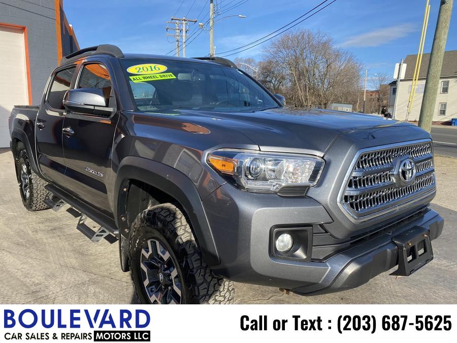 2016 Toyota Tacoma Double Cab TRD Off-Road Pickup 4D 5 ft, available for sale in New Haven, Connecticut | Boulevard Motors LLC. New Haven, Connecticut