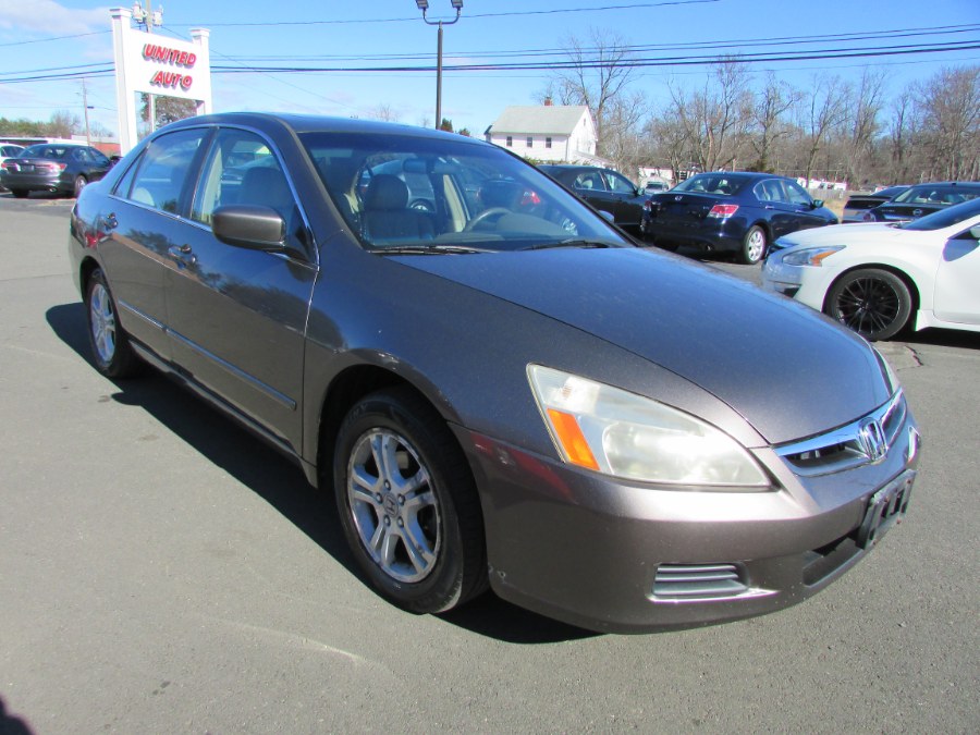 2007 Honda Accord Sdn 4dr I4 AT EX-L PZEV, available for sale in East Windsor, Connecticut | United Auto Sales of E Windsor, Inc. East Windsor, Connecticut 2007 Honda Accord Sdn 4dr I4 AT EX-L PZEV, available for sale in East Windsor, Connecticut | United Auto Sales of E Windsor, Inc. East Windsor, Connecticut