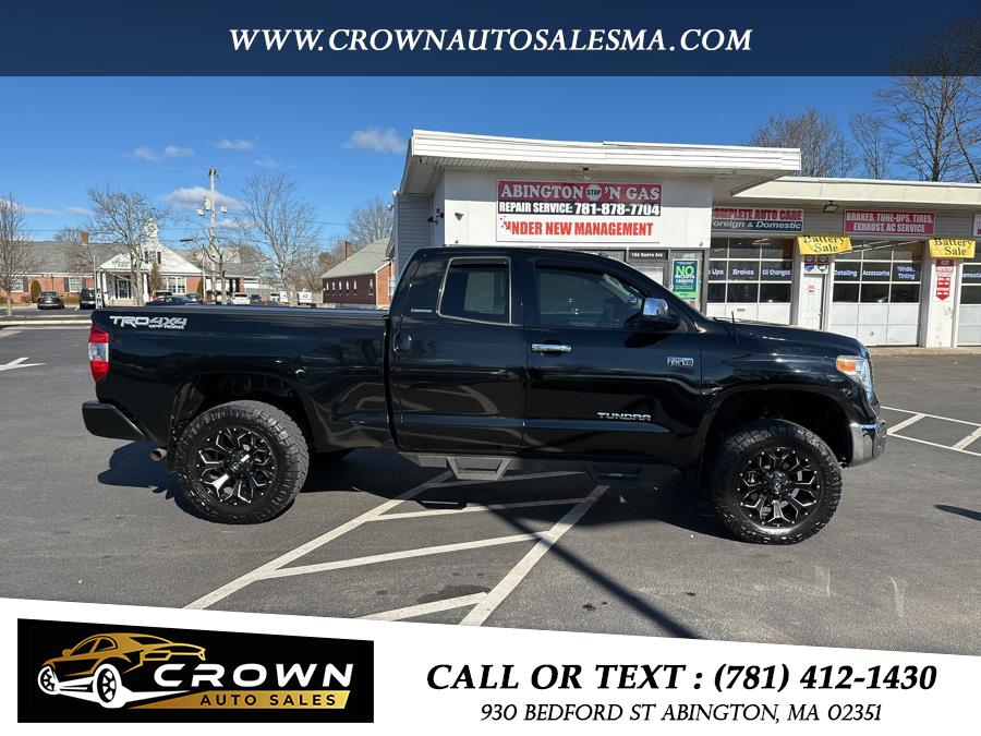 2016 Toyota Tundra 4WD Truck Double Cab 5.7L V8 6-Spd AT LTD (Natl), available for sale in Abington, Massachusetts | Crown Auto Sales. Abington, Massachusetts