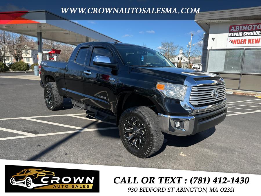 2016 Toyota Tundra 4WD Truck Double Cab 5.7L V8 6-Spd AT LTD (Natl), available for sale in Abington, Massachusetts | Crown Auto Sales. Abington, Massachusetts 2016 Toyota Tundra 4WD Truck Double Cab 5.7L V8 6-Spd AT LTD (Natl), available for sale in Abington, Massachusetts | Crown Auto Sales. Abington, Massachusetts