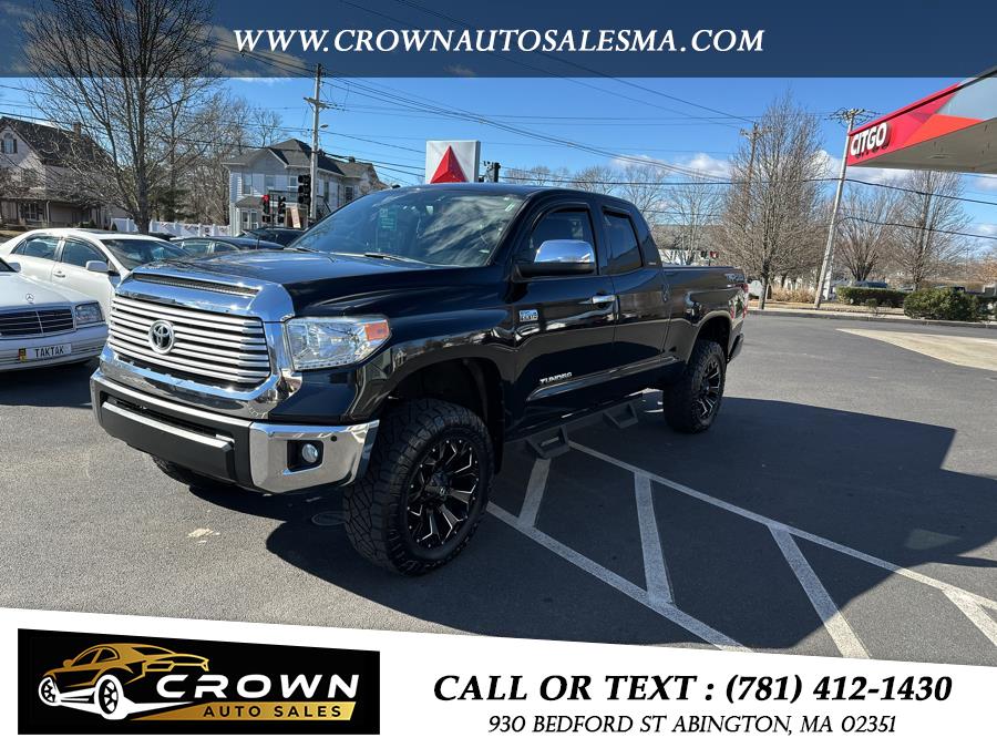 2016 Toyota Tundra 4WD Truck Double Cab 5.7L V8 6-Spd AT LTD (Natl), available for sale in Abington, Massachusetts | Crown Auto Sales. Abington, Massachusetts 2016 Toyota Tundra 4WD Truck Double Cab 5.7L V8 6-Spd AT LTD (Natl), available for sale in Abington, Massachusetts | Crown Auto Sales. Abington, Massachusetts