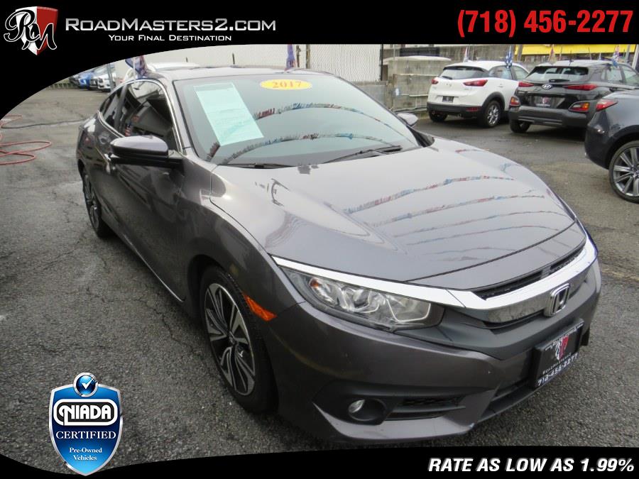 2017 Honda Civic Coupe EX-L CVT, available for sale in Middle Village, New York | Road Masters II INC. Middle Village, New York