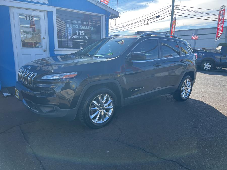 2015 Jeep Cherokee 4WD 4dr Limited, available for sale in Stamford, Connecticut | Harbor View Auto Sales LLC. Stamford, Connecticut