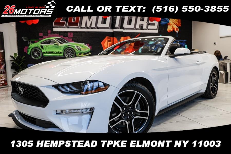 2020 Ford Mustang EcoBoost Premium Convertible, available for sale in ELMONT, New York | 26 Motors Long Island. ELMONT, New York