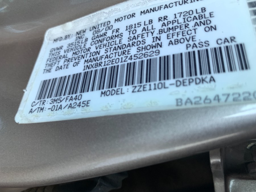 2001 Toyota Corolla 4dr Sdn LE Auto, available for sale in Garden Grove, California | Speedline Motors. Garden Grove, California 2001 Toyota Corolla 4dr Sdn LE Auto, available for sale in Garden Grove, California | Speedline Motors. Garden Grove, California