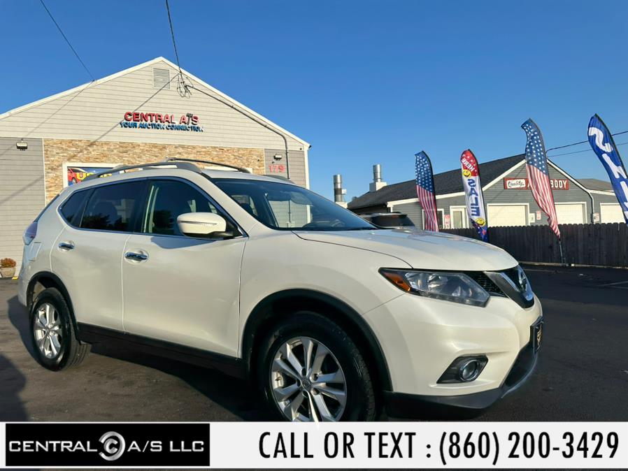 2015 Nissan Rogue AWD 4DR SV AWD, available for sale in East Windsor, Connecticut | Central A/S LLC. East Windsor, Connecticut