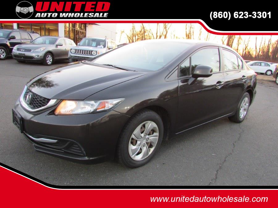 2013 Honda Civic Sdn 4dr Auto LX, available for sale in East Windsor, Connecticut | United Auto Sales of E Windsor, Inc. East Windsor, Connecticut