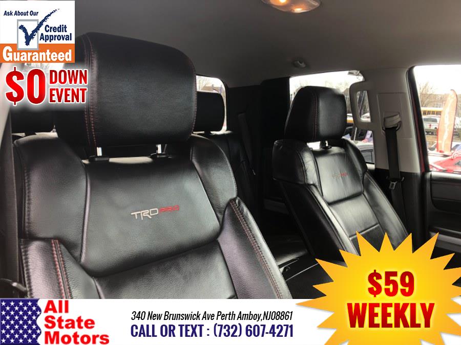 2017 Toyota Tundra 4WD TRD Pro Double Cab 6.5'' Bed 5.7L (Natl), available for sale in Perth Amboy, New Jersey | All State Motor Inc. Perth Amboy, New Jersey 2017 Toyota Tundra 4WD TRD Pro Double Cab 6.5'' Bed 5.7L (Natl), available for sale in Perth Amboy, New Jersey | All State Motor Inc. Perth Amboy, New Jersey