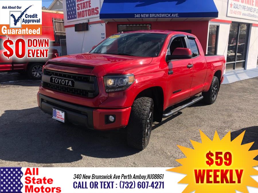 2017 Toyota Tundra 4WD TRD Pro Double Cab 6.5'' Bed 5.7L (Natl), available for sale in Perth Amboy, New Jersey | All State Motor Inc. Perth Amboy, New Jersey 2017 Toyota Tundra 4WD TRD Pro Double Cab 6.5'' Bed 5.7L (Natl), available for sale in Perth Amboy, New Jersey | All State Motor Inc. Perth Amboy, New Jersey