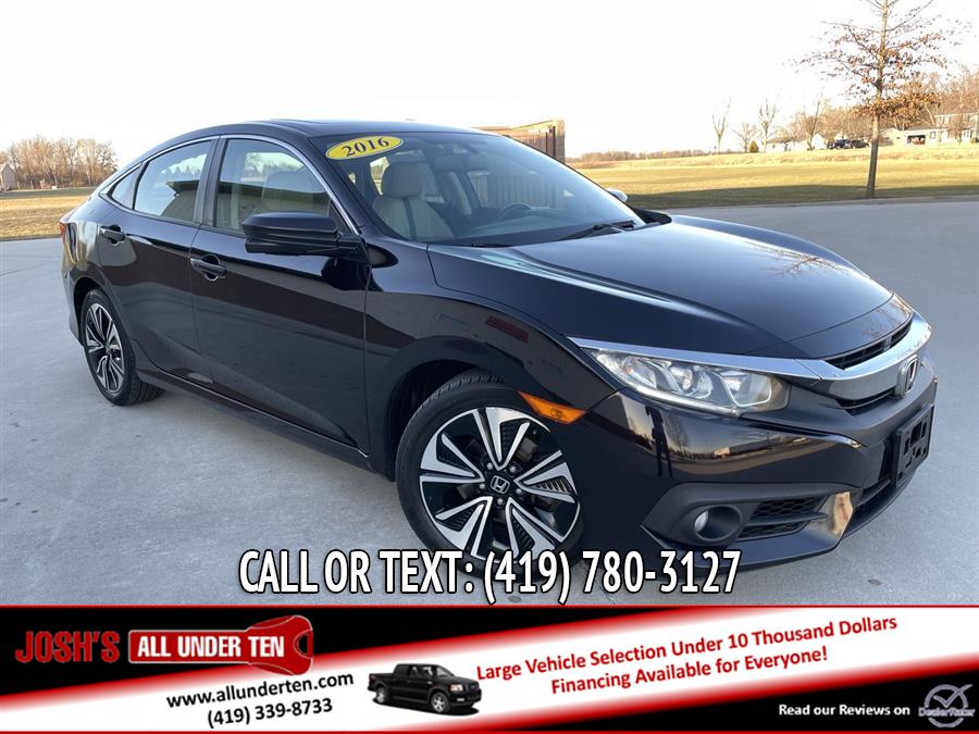 2016 Honda Civic Sedan 4dr CVT EX-L w/Navi, available for sale in Elida, Ohio | Josh's All Under Ten LLC. Elida, Ohio