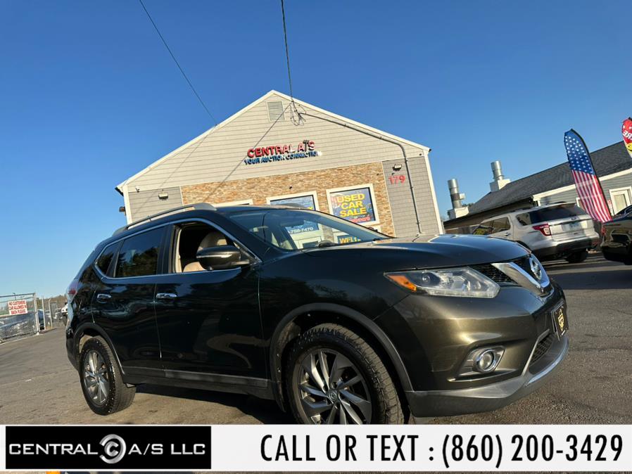 2014 Nissan Rogue AWD 4dr SL, available for sale in East Windsor, Connecticut | Central A/S LLC. East Windsor, Connecticut