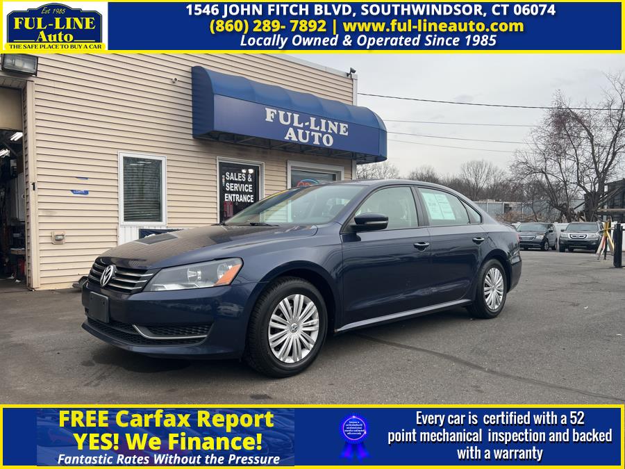 2014 Volkswagen Passat 4dr Sdn 2.5L Auto S PZEV *Ltd Avail*, available for sale in South Windsor , Connecticut | Ful-line Auto LLC. South Windsor , Connecticut
