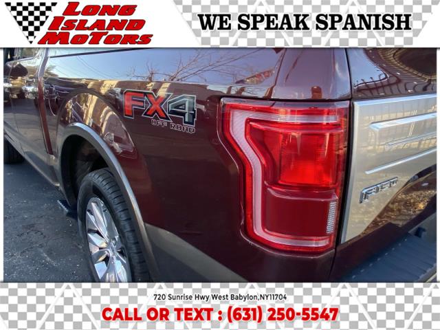 2015 Ford F-150 4WD SuperCrew 145" King Ranch, available for sale in West Babylon, New York | Long Island Motors. West Babylon, New York 2015 Ford F-150 4WD SuperCrew 145" King Ranch, available for sale in West Babylon, New York | Long Island Motors. West Babylon, New York