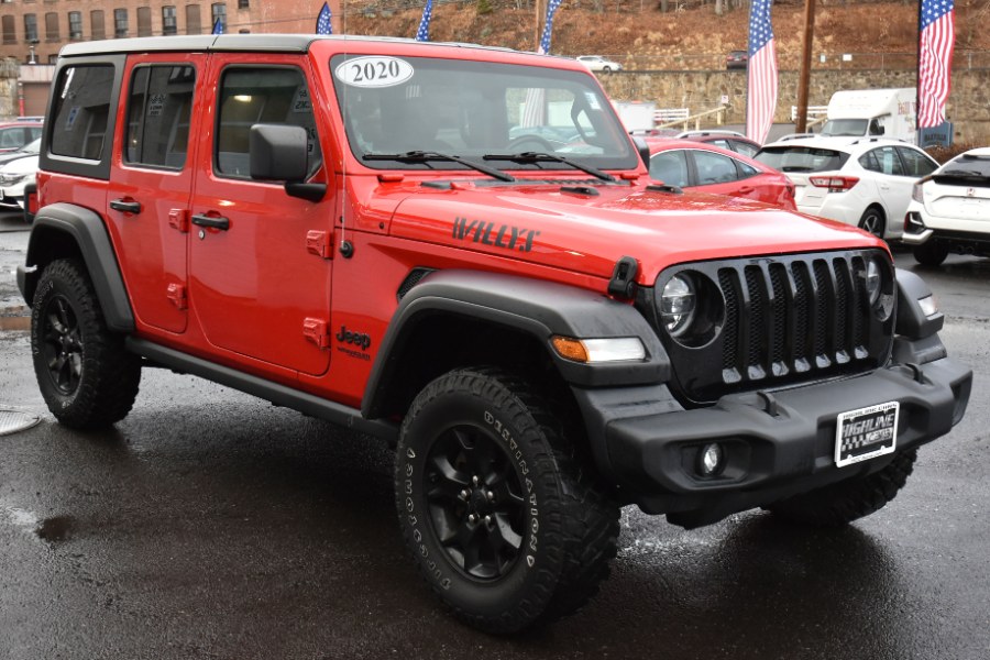 2020 Jeep Wrangler Unlimited WILLYS 4x4, available for sale in Waterbury, Connecticut | Highline Car Connection. Waterbury, Connecticut 2020 Jeep Wrangler Unlimited WILLYS 4x4, available for sale in Waterbury, Connecticut | Highline Car Connection. Waterbury, Connecticut
