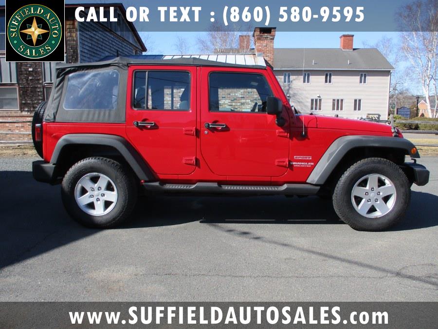 2011 Jeep Wrangler Unlimited 4WD 4dr Sport, available for sale in Suffield, Connecticut | Suffield Auto Sales. Suffield, Connecticut