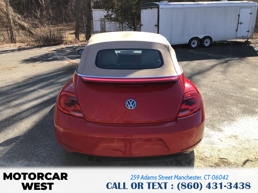 2013 Volkswagen Beetle Convertible 2dr Auto 2.5L w/Tech PZEV, available for sale in Manchester, Connecticut | Motorcar West. Manchester, Connecticut 2013 Volkswagen Beetle Convertible 2dr Auto 2.5L w/Tech PZEV, available for sale in Manchester, Connecticut | Motorcar West. Manchester, Connecticut