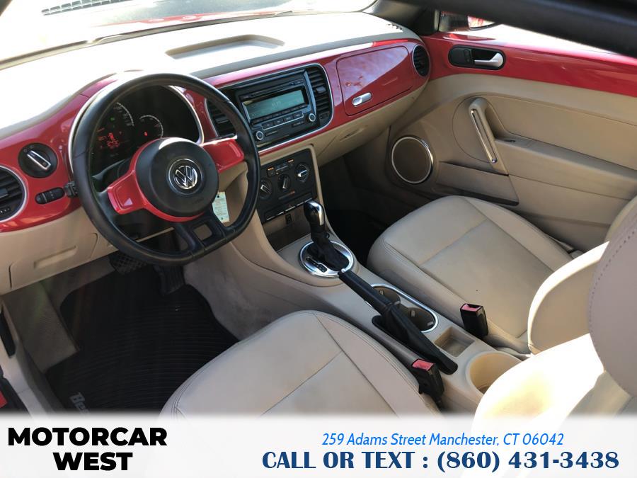 2013 Volkswagen Beetle Convertible 2dr Auto 2.5L w/Tech PZEV, available for sale in Manchester, Connecticut | Motorcar West. Manchester, Connecticut 2013 Volkswagen Beetle Convertible 2dr Auto 2.5L w/Tech PZEV, available for sale in Manchester, Connecticut | Motorcar West. Manchester, Connecticut