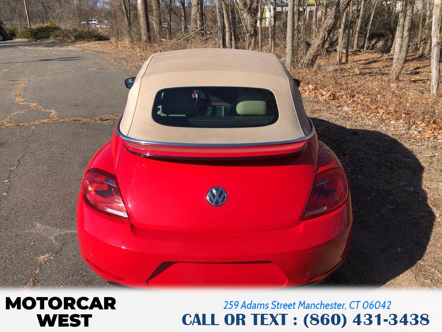 2013 Volkswagen Beetle Convertible 2dr Auto 2.5L w/Tech PZEV, available for sale in Manchester, Connecticut | Motorcar West. Manchester, Connecticut 2013 Volkswagen Beetle Convertible 2dr Auto 2.5L w/Tech PZEV, available for sale in Manchester, Connecticut | Motorcar West. Manchester, Connecticut